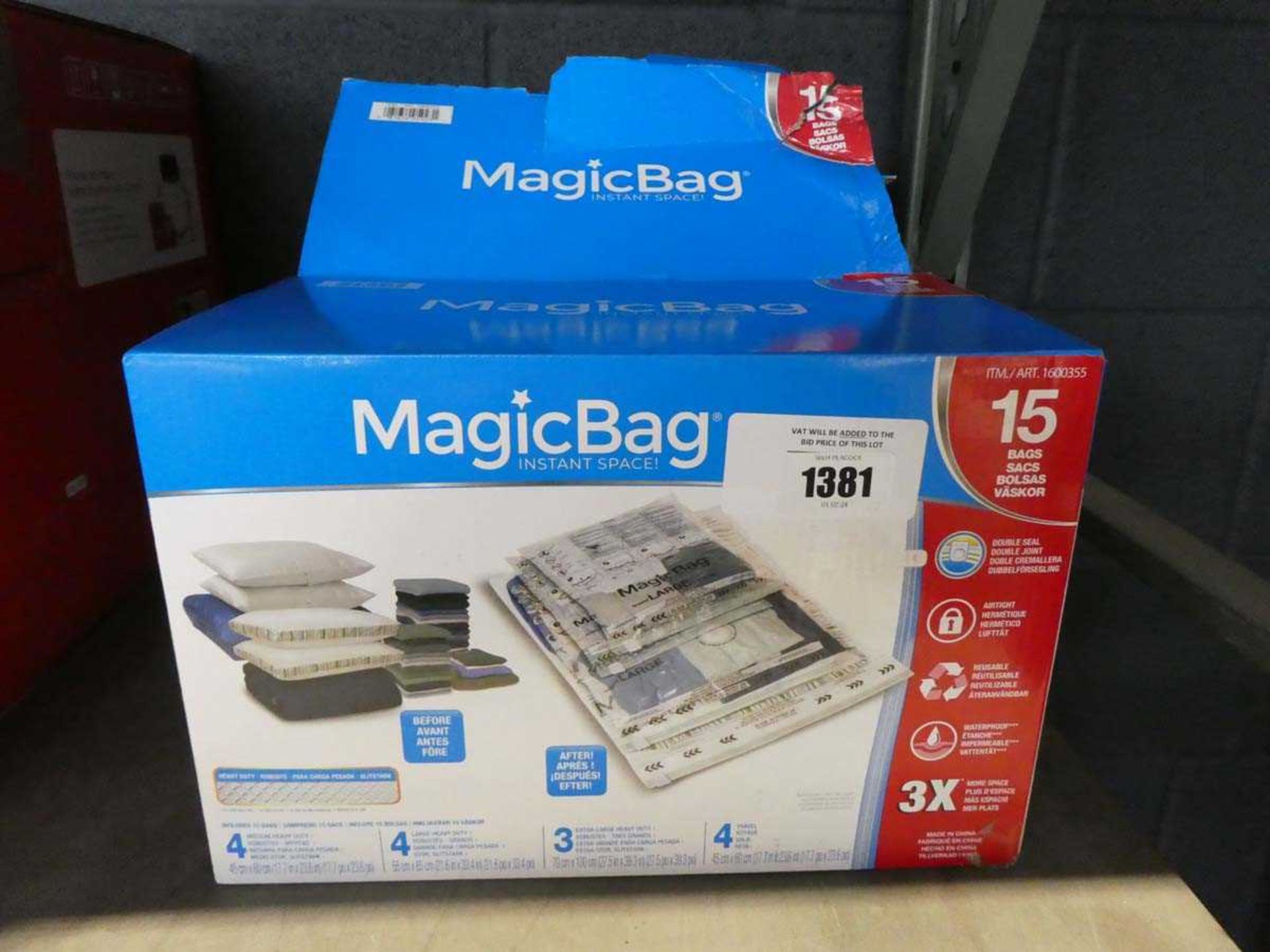 +VAT 2 boxes o Magic Bag Instant Space sealable bags