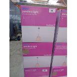 +VAT 2 boxed Anser hanging pendant lights (Graded A stock)