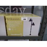 +VAT Boxed Eriksson black integrated LED post light (Grade A stock)
