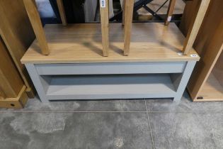 Modern grey and oak effect coffee table