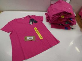 +VAT 29 x Jack Wills Fullford t-shirt with pocket Size - Assorted - Colour - Fuchsia Purple