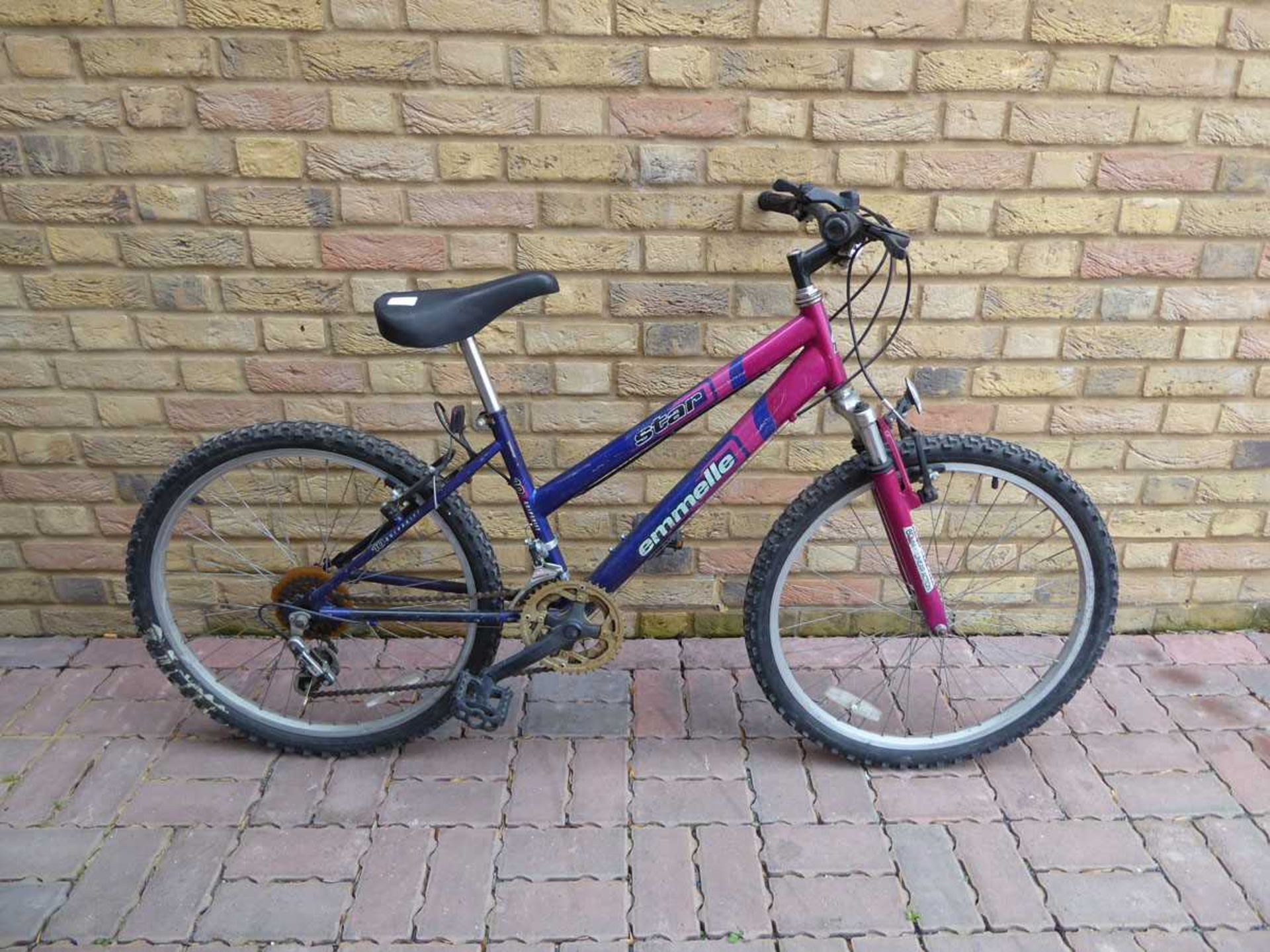 Girls Emmelle Star purple and pink mountain bike