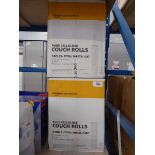+VAT 2 boxes containing 9 rolls each of 1287 2 ply pure cellulose couch rolls
