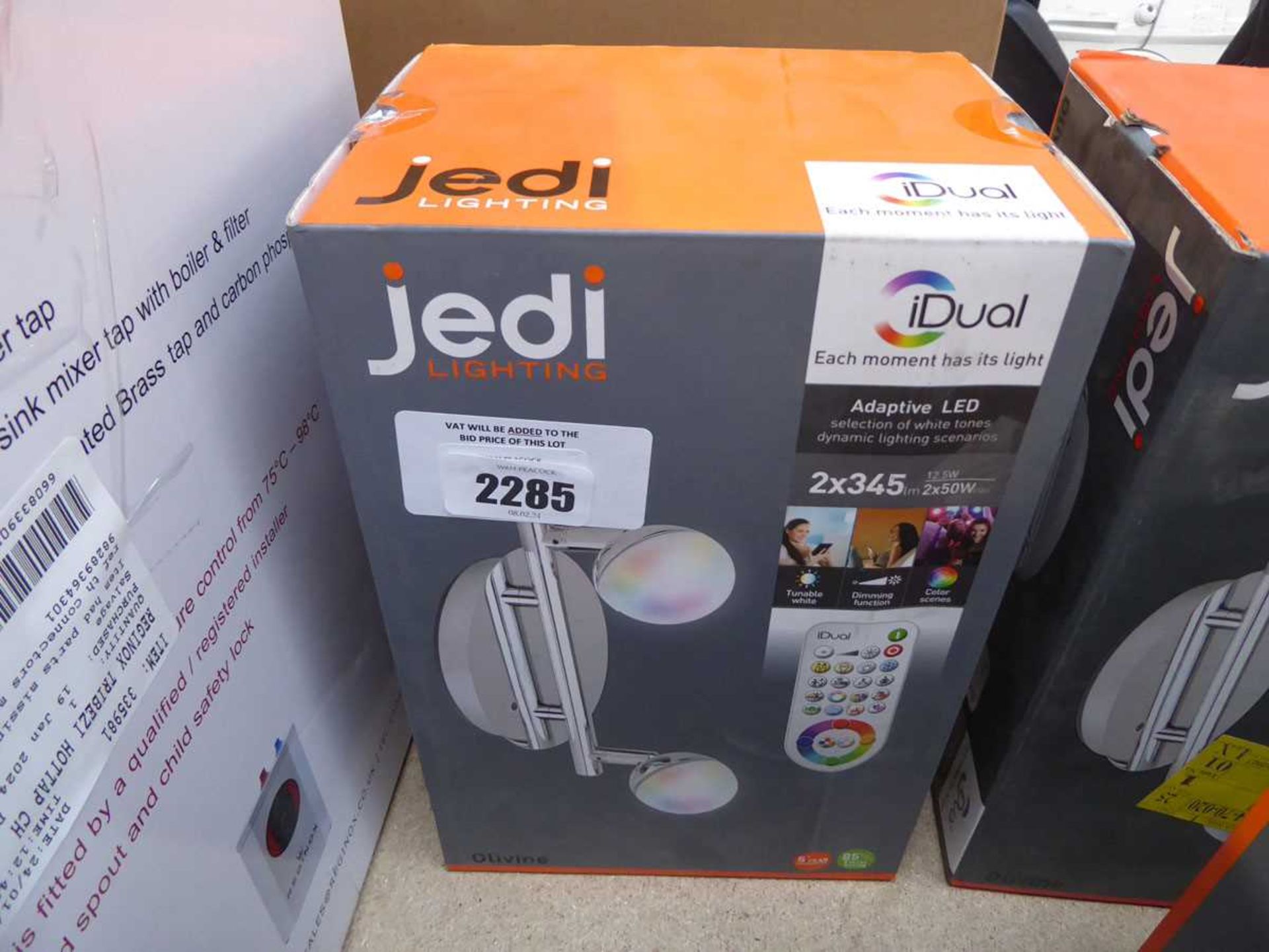 +VAT Boxed Jedi iDual remote control colour changing ceiling light