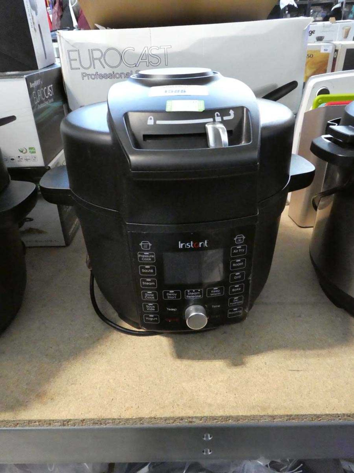 +VAT Instant Pot pressure cooker and air fryer, unboxed
