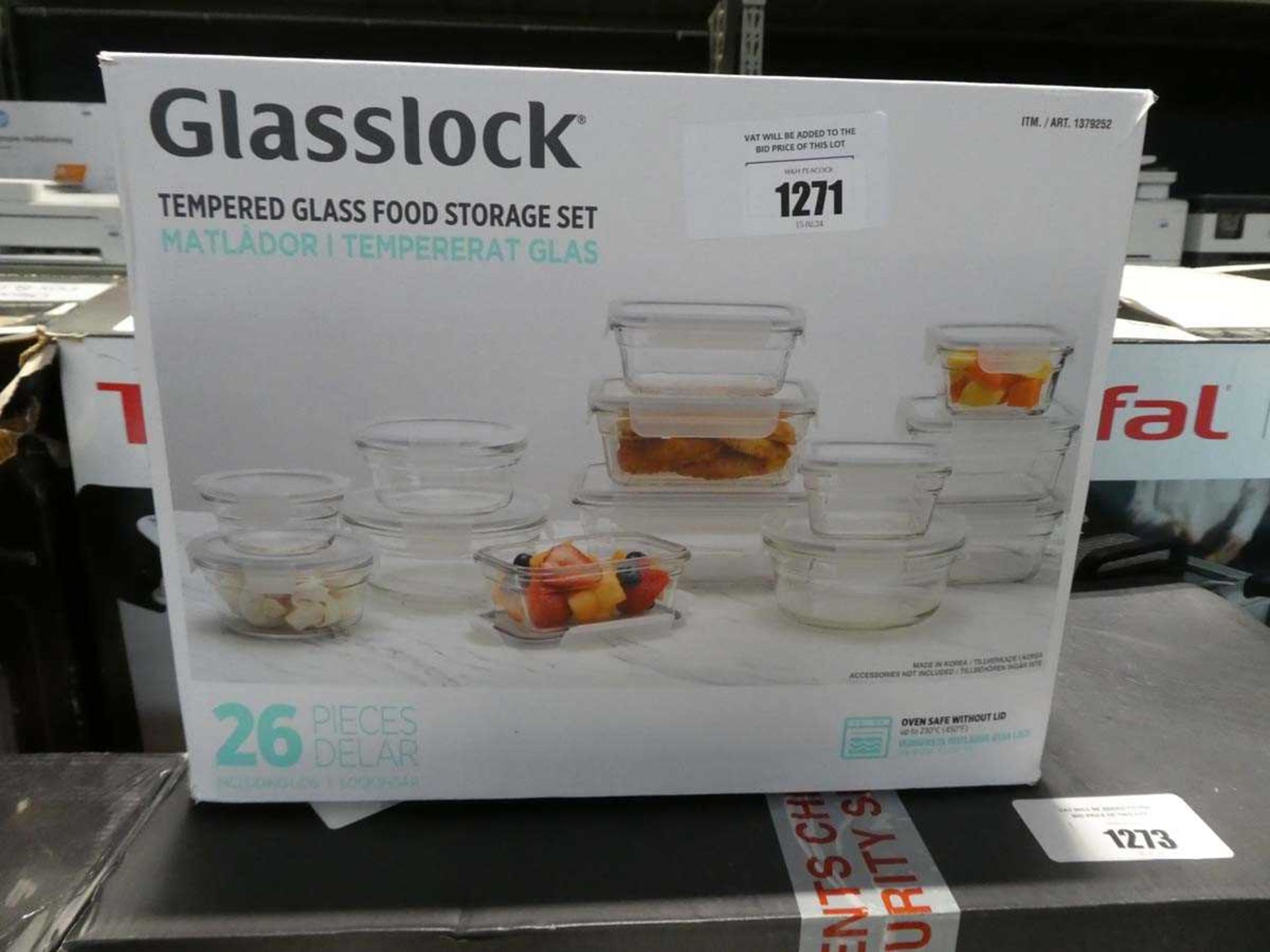 +VAT GlassLock food storage set