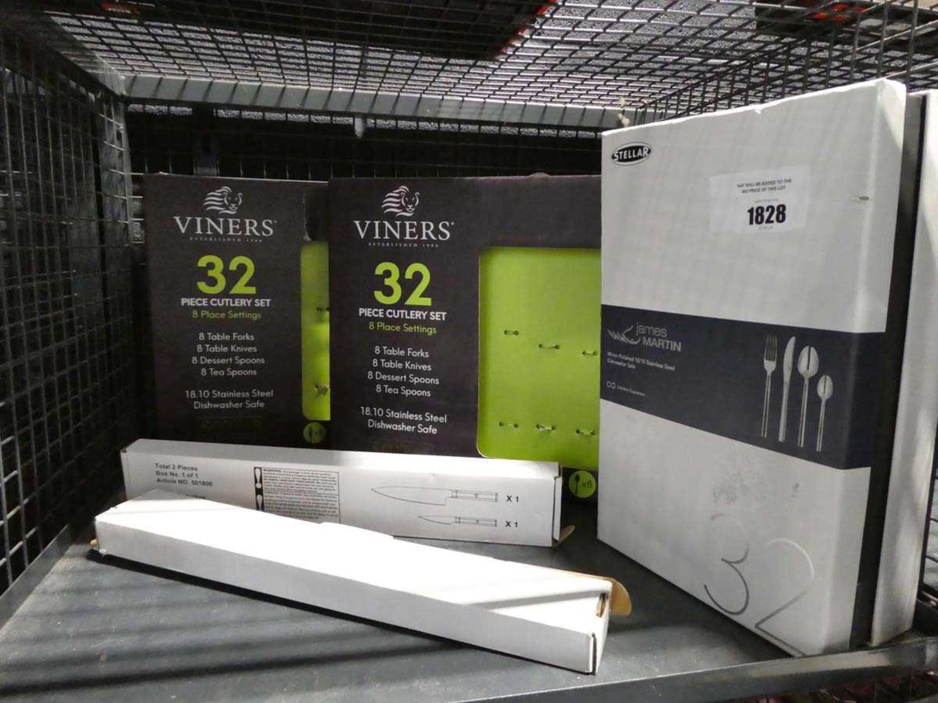 +VAT Viners cutlery sets and other kitchen knives, together with a boxed set of James Martin