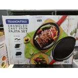 +VAT Tramontina enameled cast iron fajita set