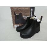+VAT Boxed pair of womens weatherproof sock-lined ankle wellies in black (size 5)