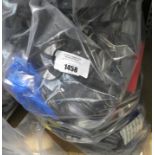 +VAT Large bag containing a variety of PSU's, extension leads and miscellaneous cabling