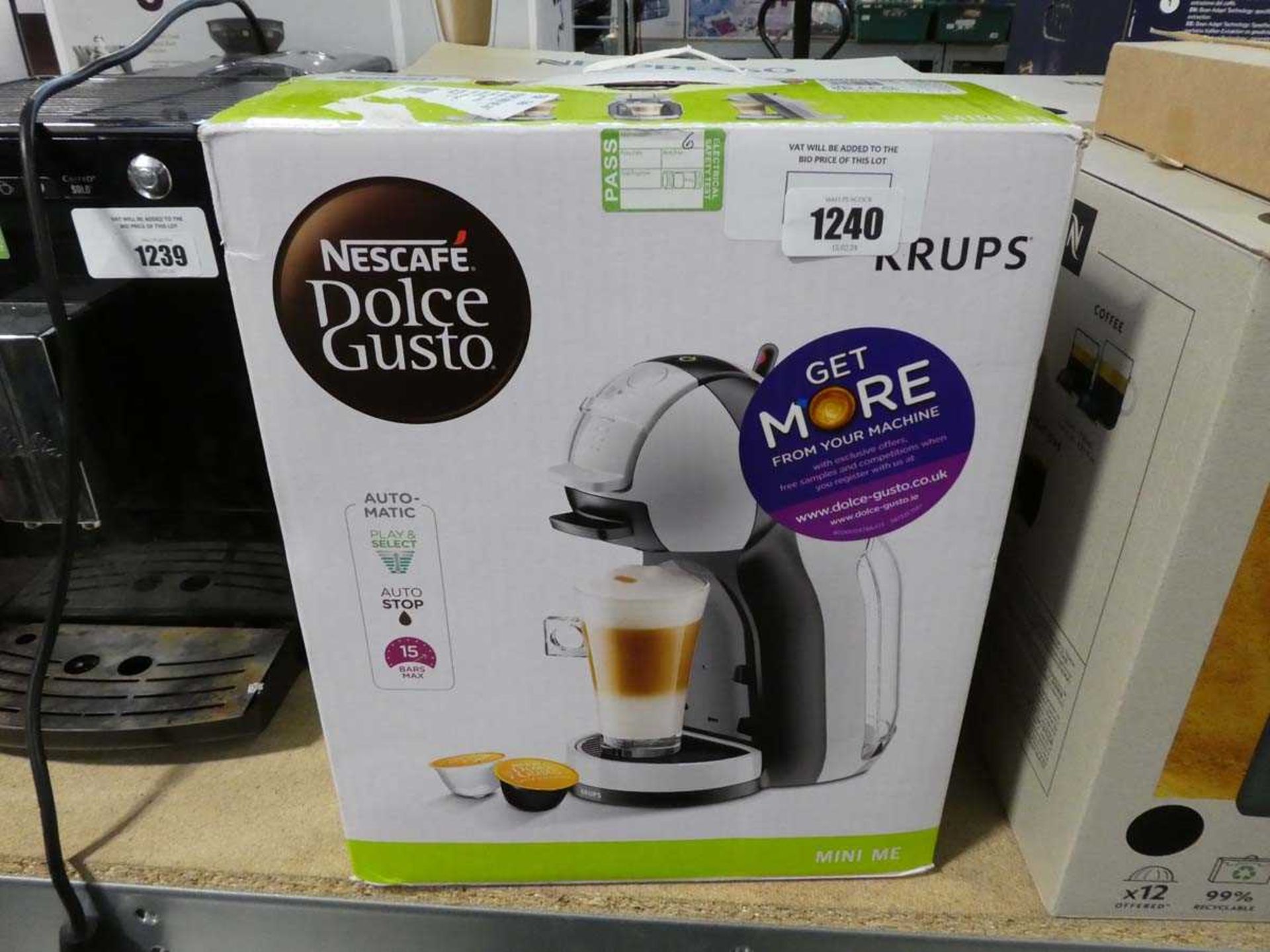 +VAT Nescafe Dolce Gusto Krups coffee machine