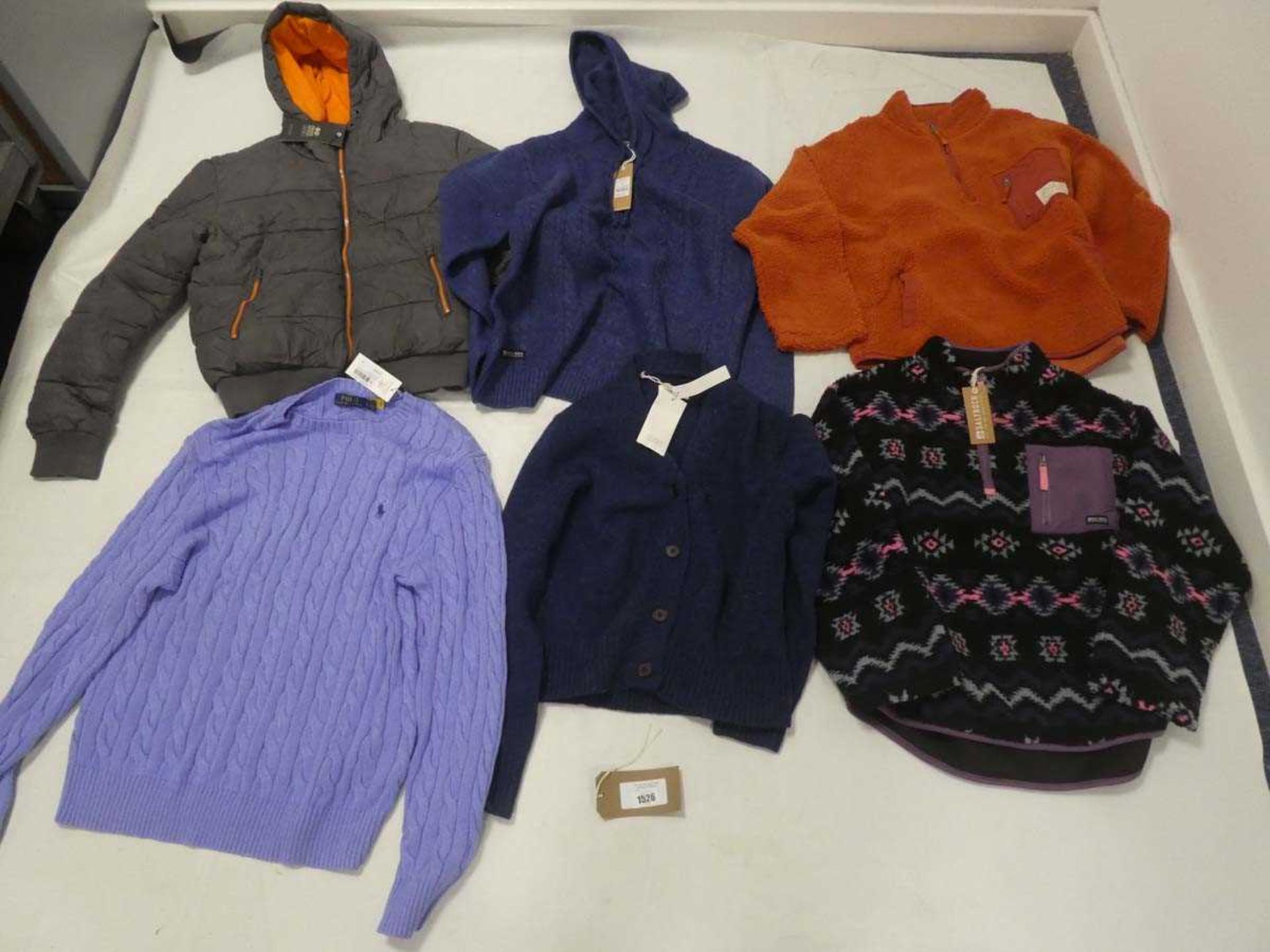 +VAT Selection of clothing to include Ralph Lauren, Toast, Saltrock, etc