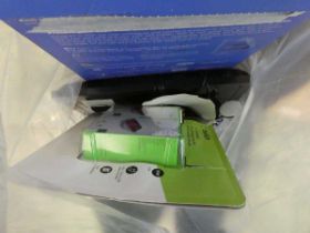 +VAT Bag containing an Acctim wall clock, screen protection, dust remover and a Belkin wireless