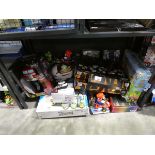 +VAT Underbay of various toys including 2 Magic Sets, Dinosquad, Transformers toy, Regengade