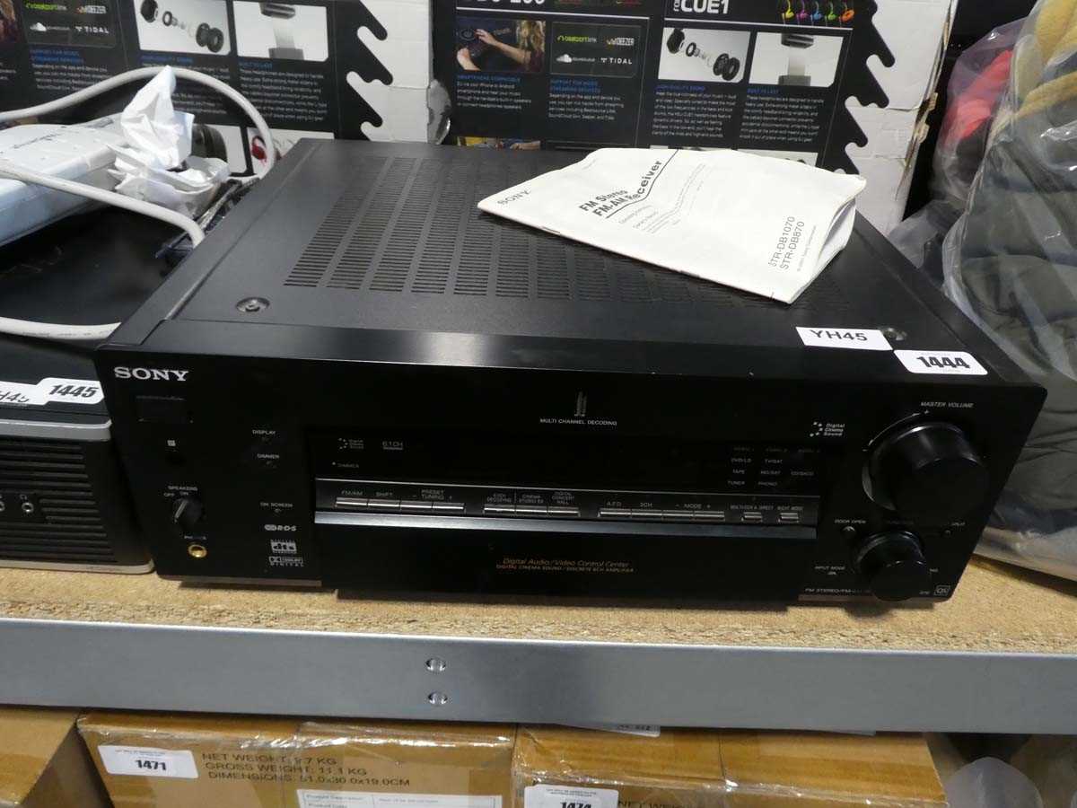 Sony multi channel decoding FM stereo/FM/AM receiver model STR-DB1070