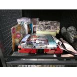 +VAT Cage of various cosmetic gift bags by Tahari, Bayliss & Harding gift set and other personal