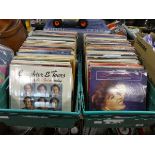 2 crates of vinyl LP's including Frank Sinatra, Glenn Miller, Engelbert Humperdinck and other