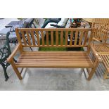 Teak 3 seater garden bench
