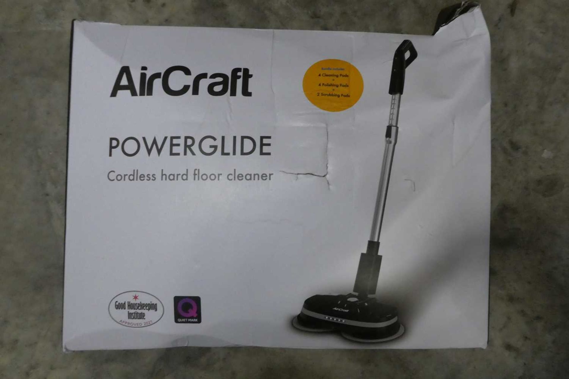 +VAT Boxed Aircraft power glide cordless hard floor cleaner and buffer