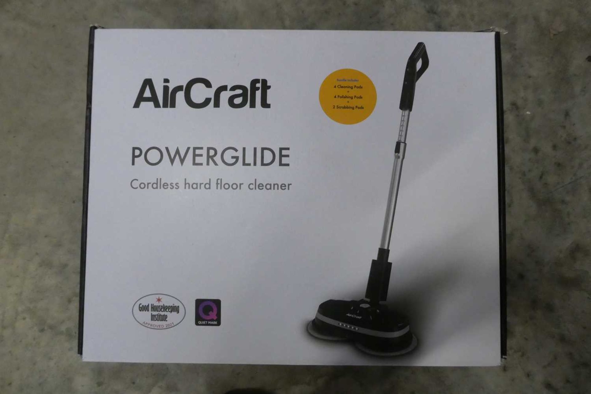 +VAT Boxed Aircraft power glide cordless hard floor cleaner and buffer