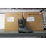 2 boxes containing 10 pairs of Kent & Stowe wellington boots size UK 3