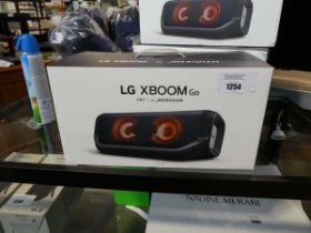 +VAT LG XBoom Go portable Bluetooth speaker - model PN7