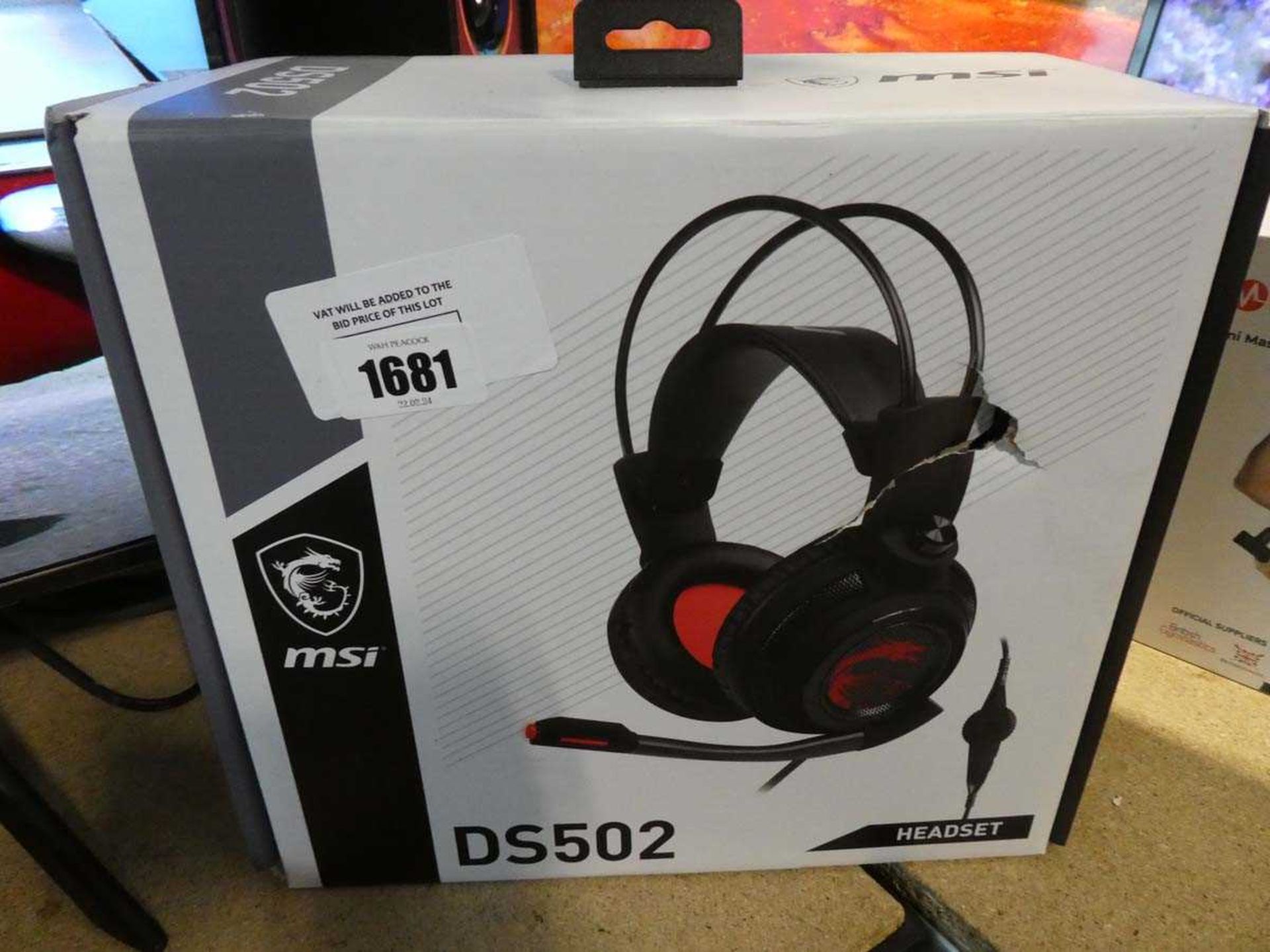 +VAT MSi wired gaming headset - model DS502