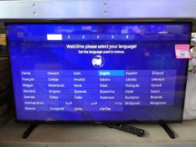 +VAT Panasonic 43" Smart TV with stand and remote - model TX-43MX610B