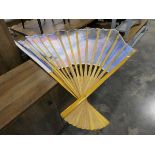 Large fan with oriental design