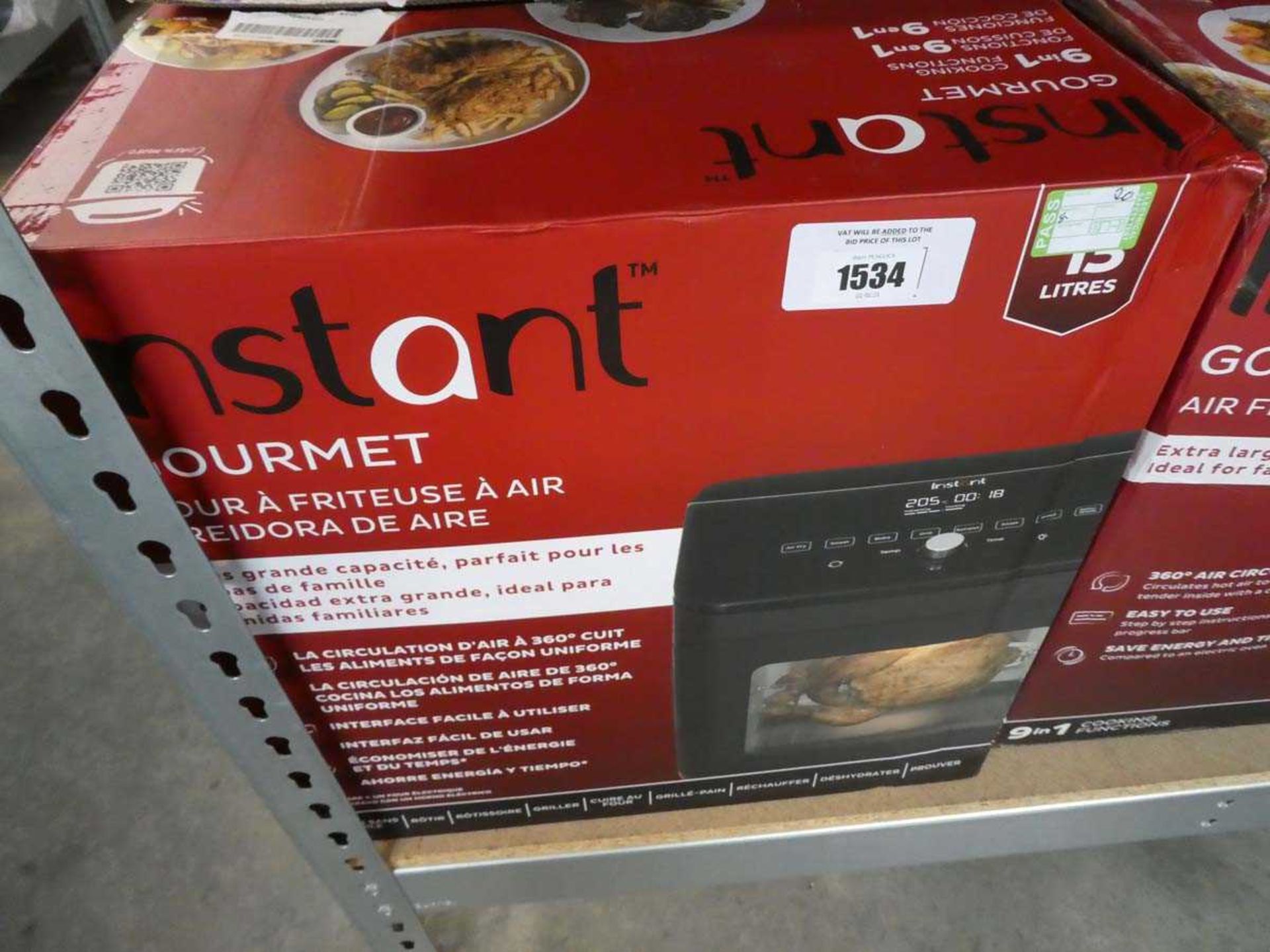 +VAT Instant Gourmet air fryer oven