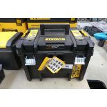 +VAT Cased DeWalt T Stack toolbox containing cordless DeWalt circular saw - no battery or charger