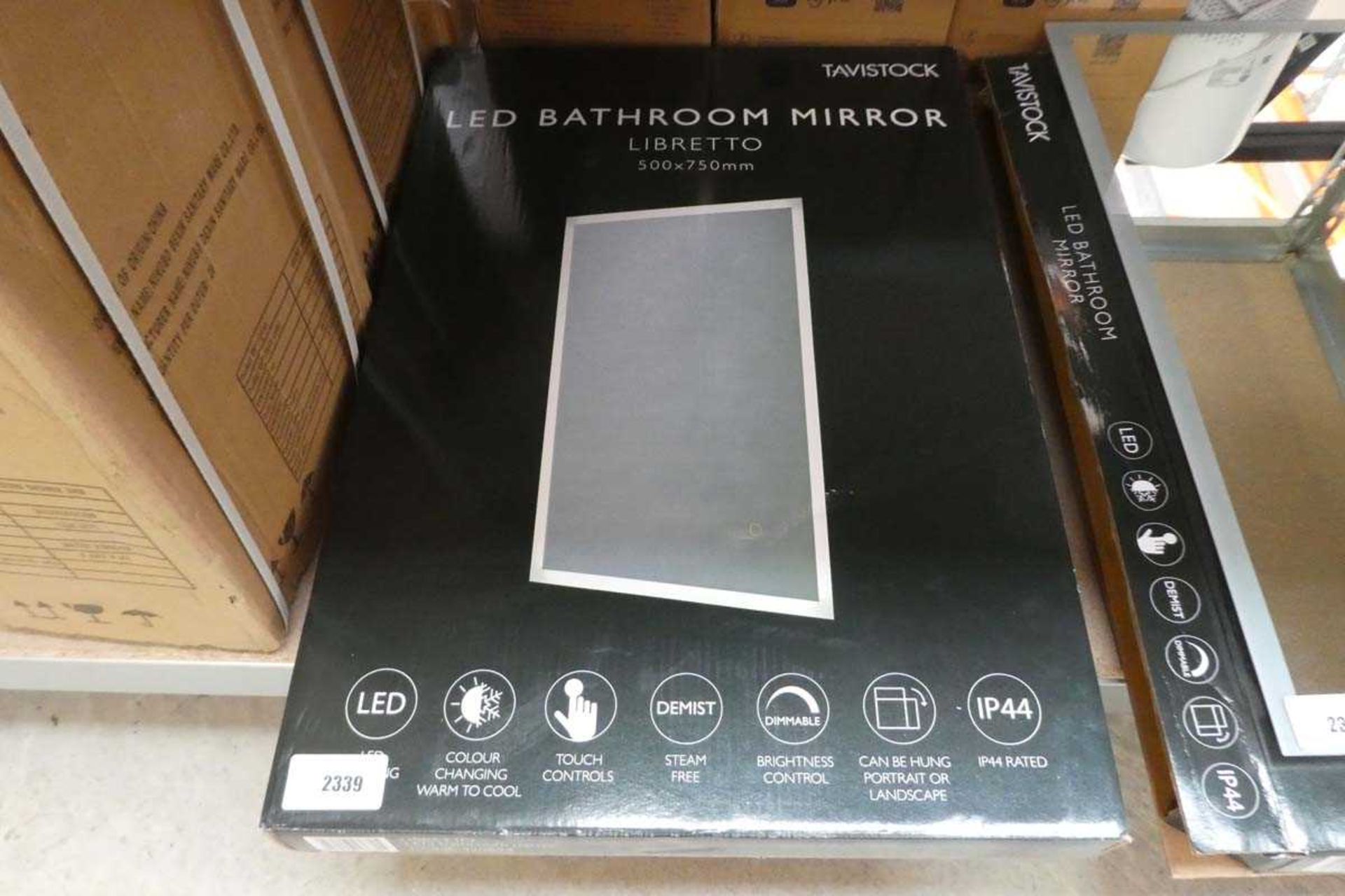 Havistock bathroom LED mirror, boxed