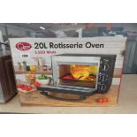 Boxed Quest 20L rotisserie oven