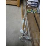 3 Multimill branded stainless steel edged garden hoes