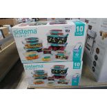 +VAT 2 packs of Sistema clip it storage containers