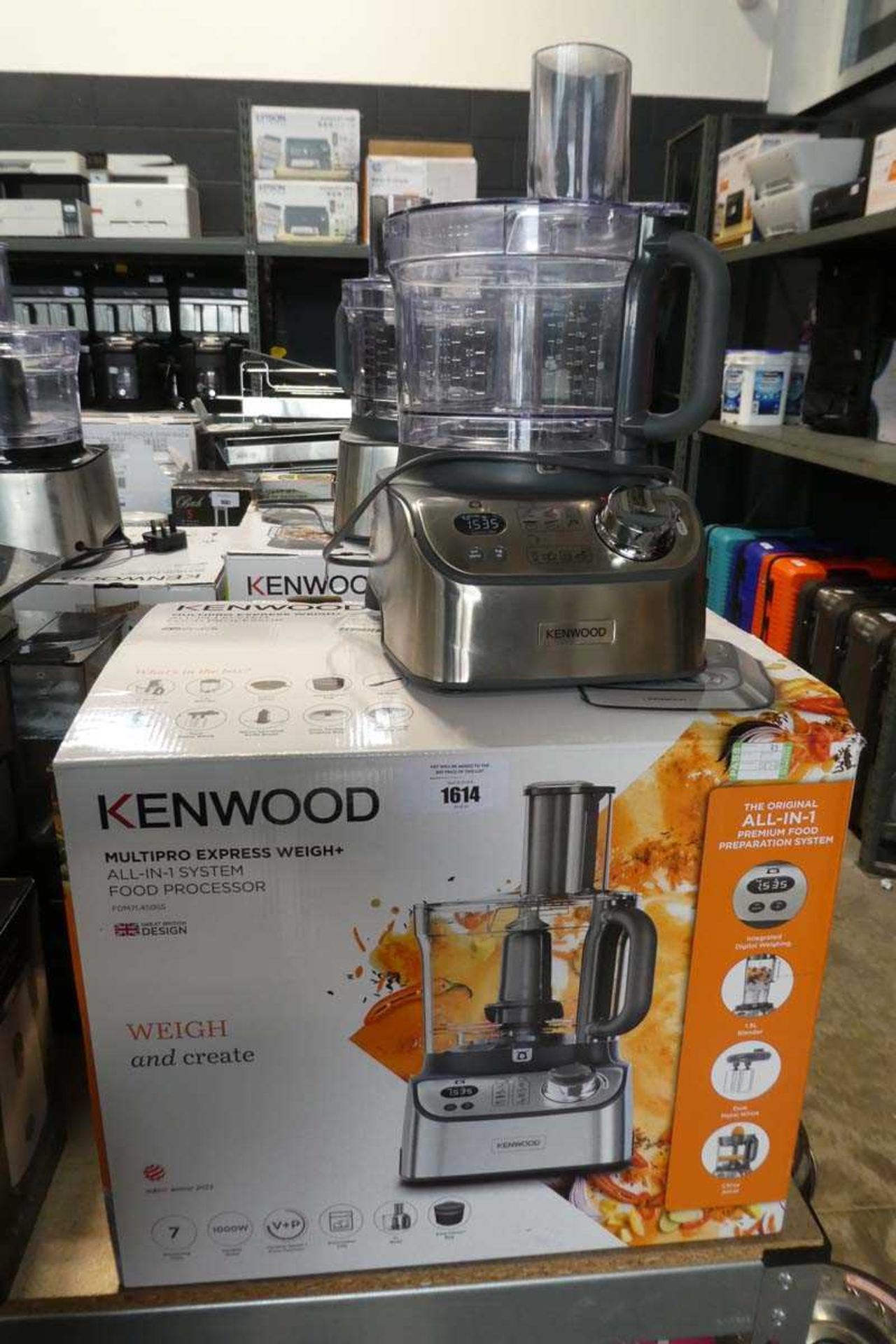 +VAT Kenwood multi pro express weigh plus food processor system