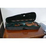 Pazatino 4/4 violin and bow in soft carry case