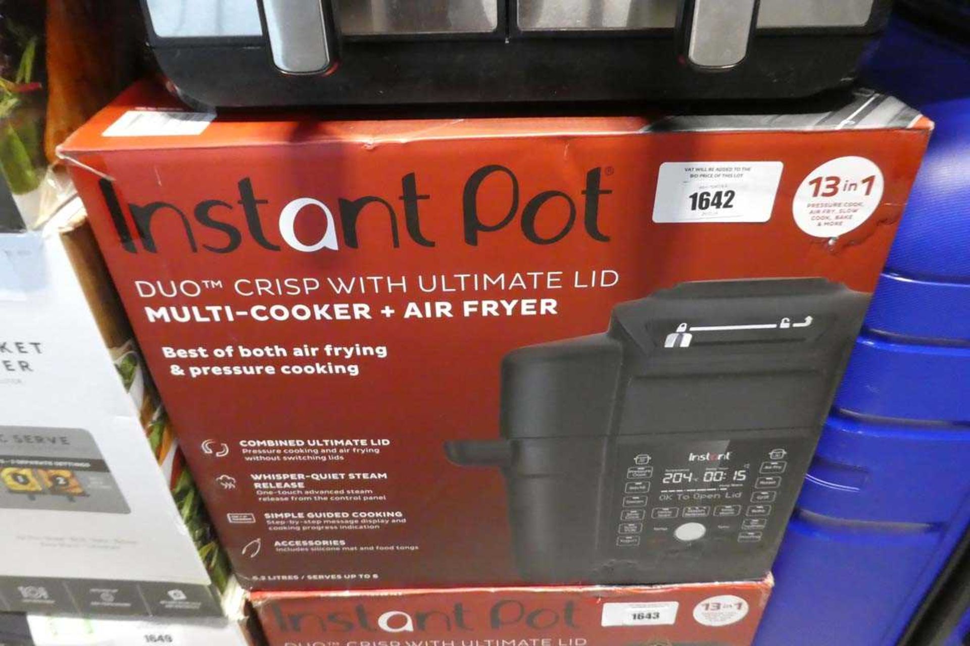 +VAT Instant pot multi cooker and air fryer