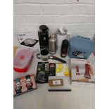 +VAT Various items to include Salter electronic kitchen scale, hydro flask, Joseph Joseph palm scrub