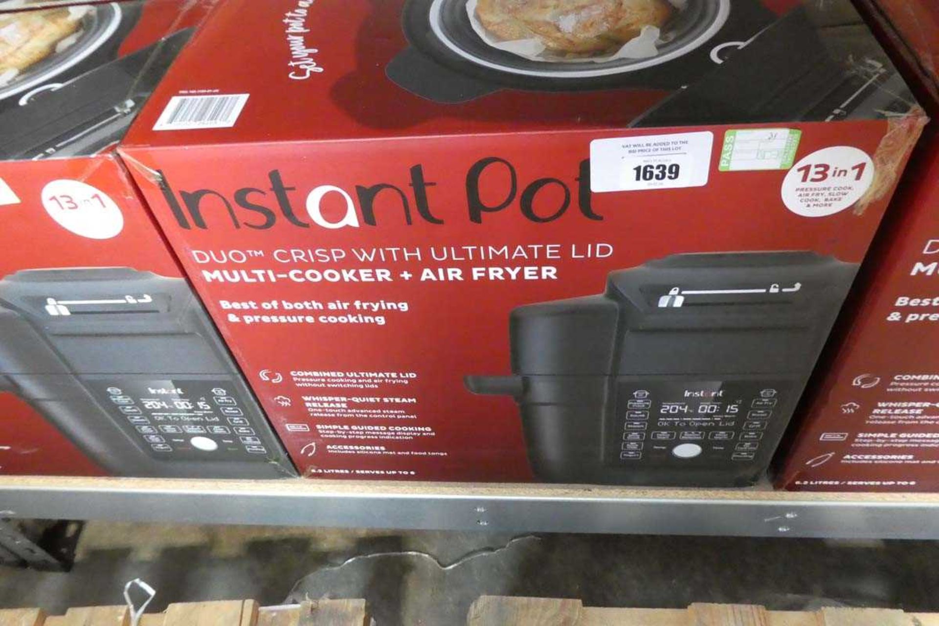 +VAT Instant pot multi cooker and air fryer