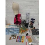 +VAT Various items to include Neverland training mannequin head with accessories, collection of arts