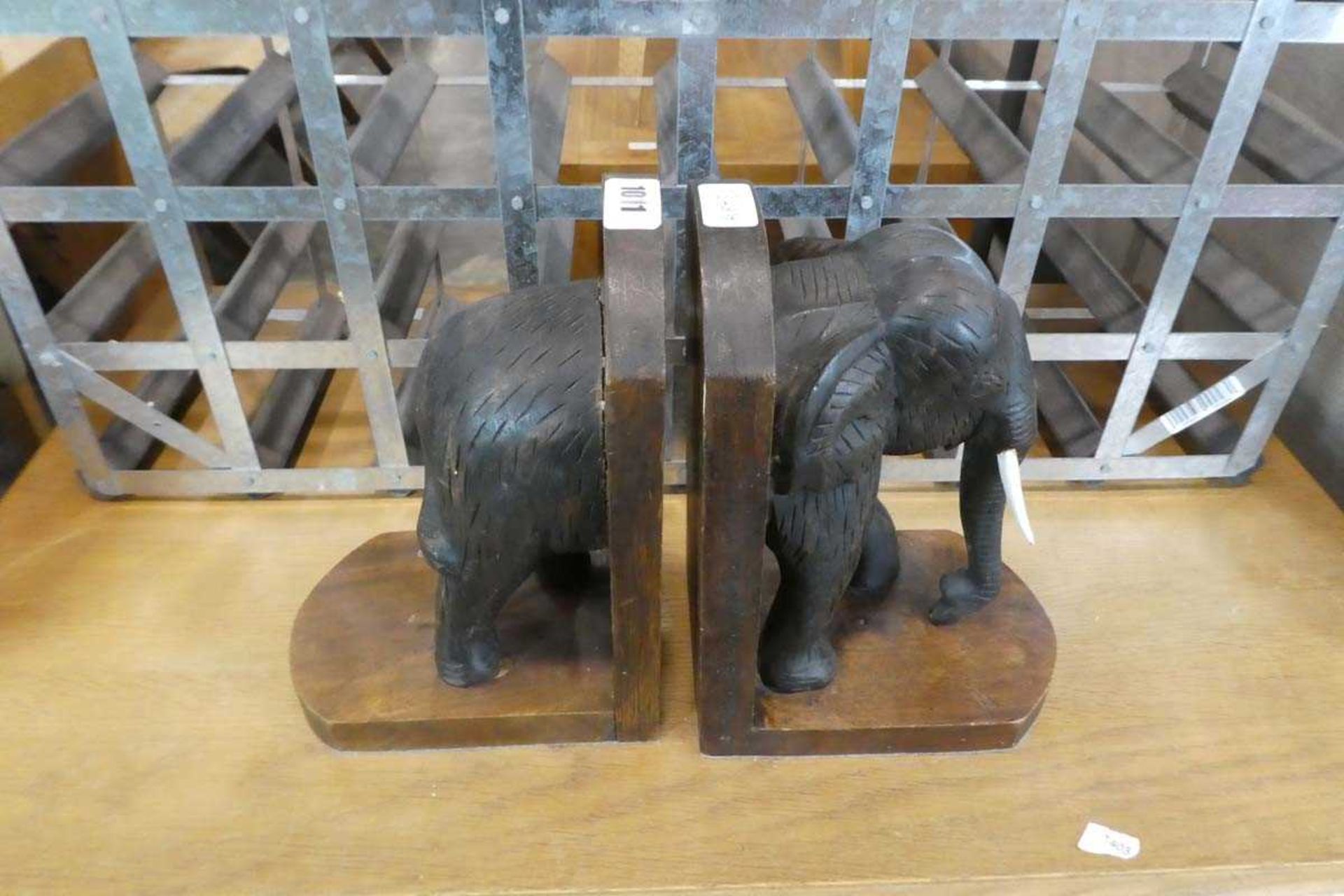 Pair of elephant bookends