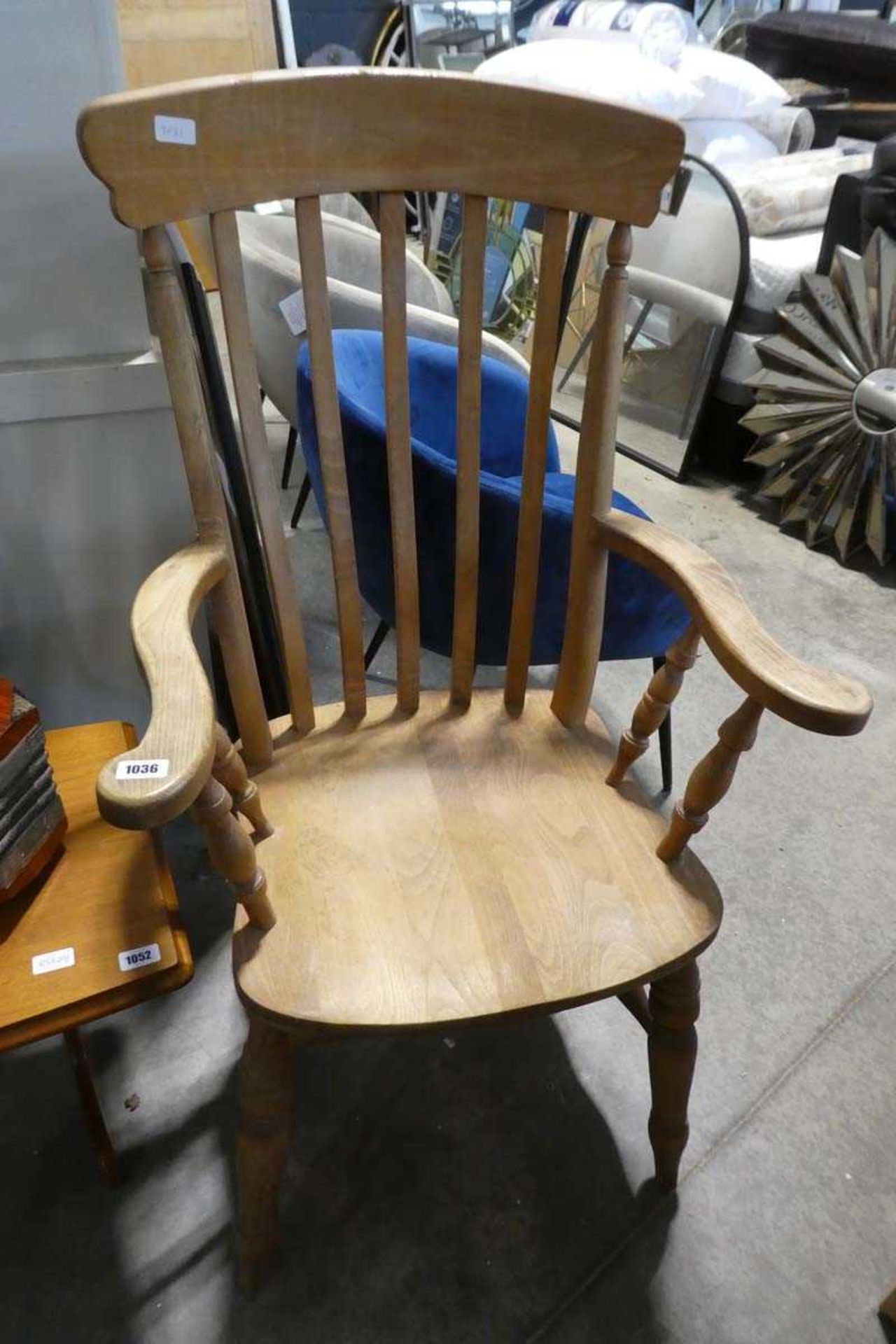 Hardwood Windsor style chair
