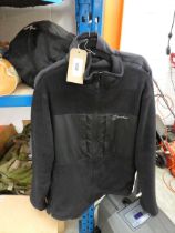 +VAT Berghaus full zip black fleece (size XL), together with a Berghaus half zip up grey fleece (