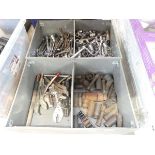 2 boxes containing a qty of various pliers, spanners, sockets