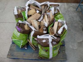 10 bags of chopped logs