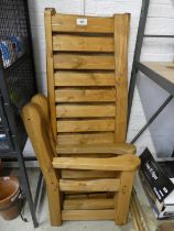 +VAT Flat pack hard wood 3 seater garden bench (no bolts)