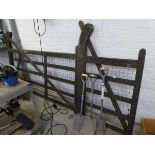 Large wooden farmyard style gate