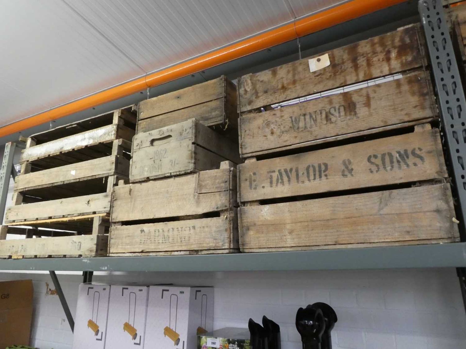 Large quantity of wooden fruit boxes, printed with various locations incl. Liverpool, Mansfield, - Image 3 of 3