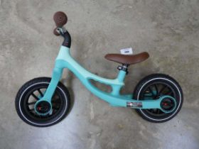 +VAT Childs turquoise and brown balance bike